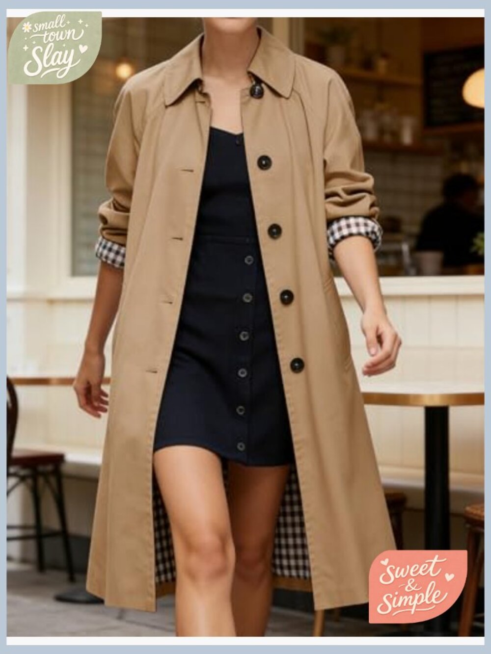 Women's Lightweight Single Breasted Long Trench Coat Work Casual - Picture 5 of 7